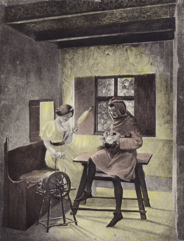 Simona spinning, fjärde dagen, sjunde berättelsen av Louis Chalon