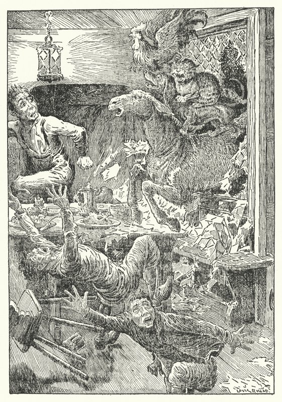 Bremens stadsmusikanter (litho) av Louis John Rhead