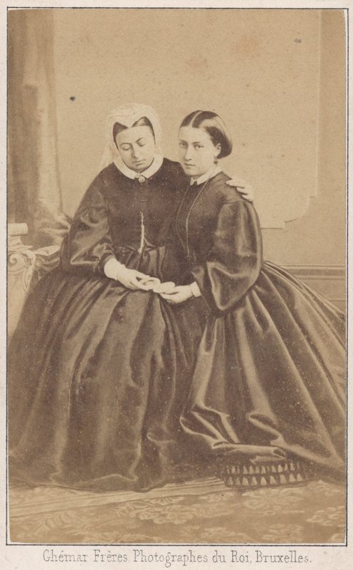Drottning Victoria och hennes dotter av Louis Joseph Ghemar