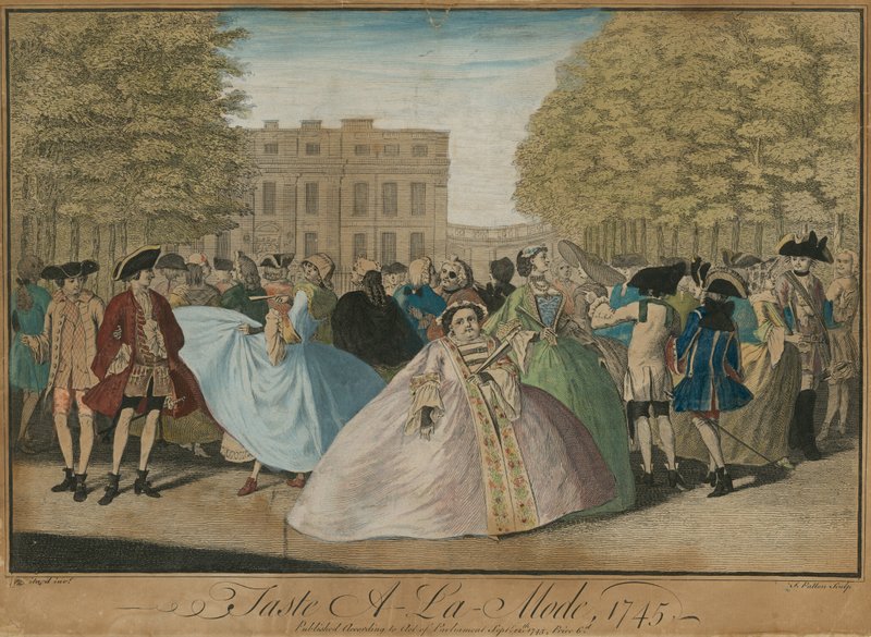 Fashionabla smak, 1745 av Louis Philippe Boitard