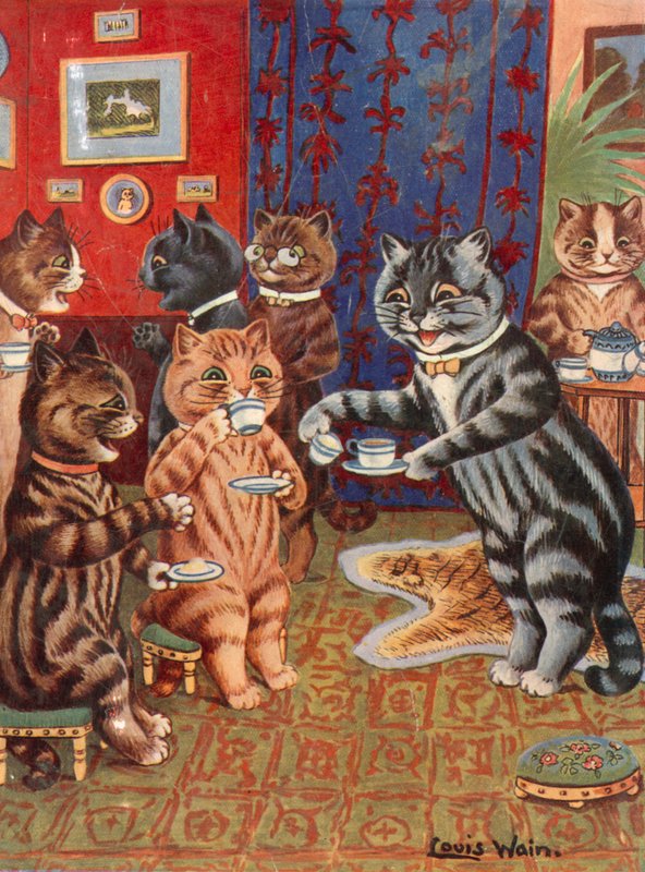 Ta te av Louis Wain