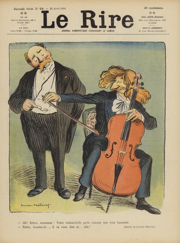 Illustration för Le Rire av Lucien Metivet