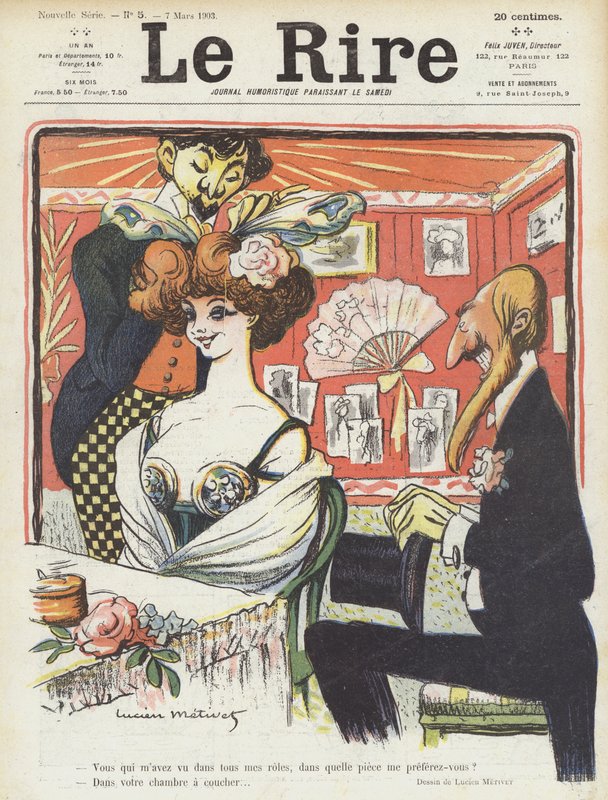 Illustration för Le Rire av Lucien Metivet