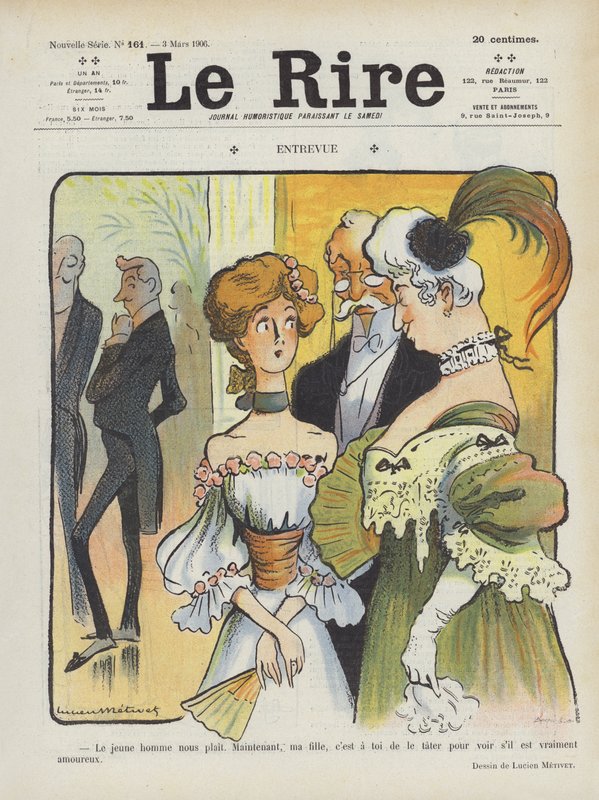 Illustration för Le Rire av Lucien Metivet