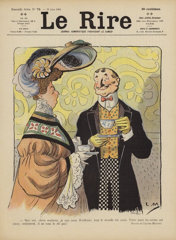 Illustration för Le Rire av Lucien Metivet