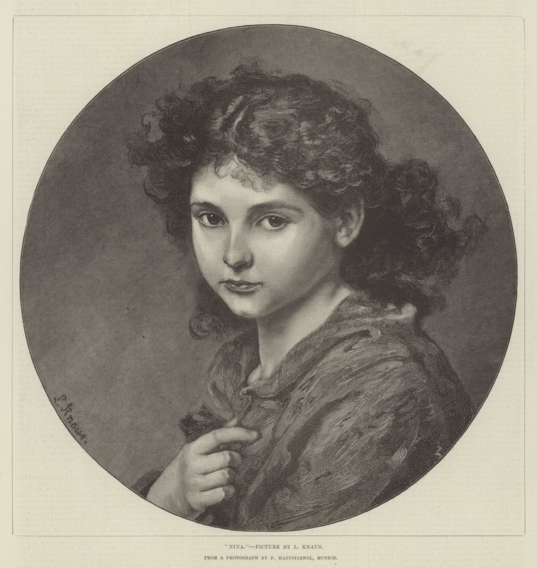 Nina av Ludwig Knaus
