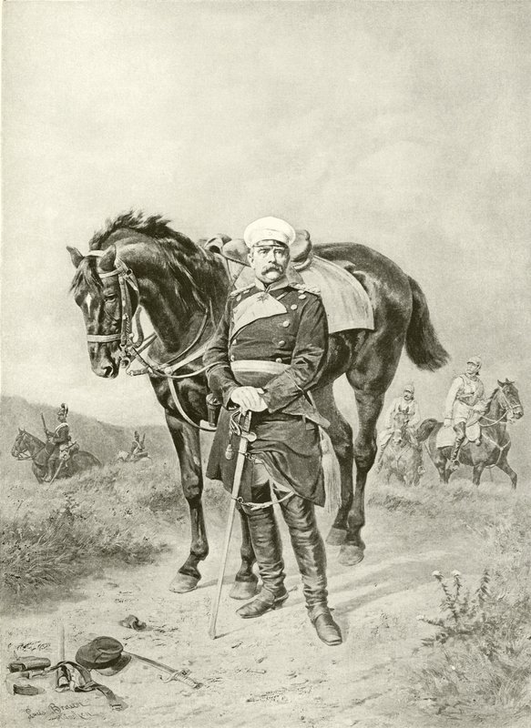 Bismarck inför Paris (gravyr) av Ludwig Braun