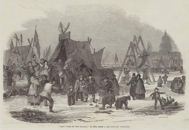 Frostmässan på Themsen, 1814 av Luke Clennell