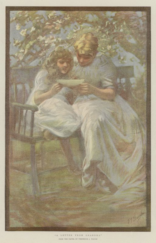 Ett brev från mormor (chromolitho) av Marcella M. Walker