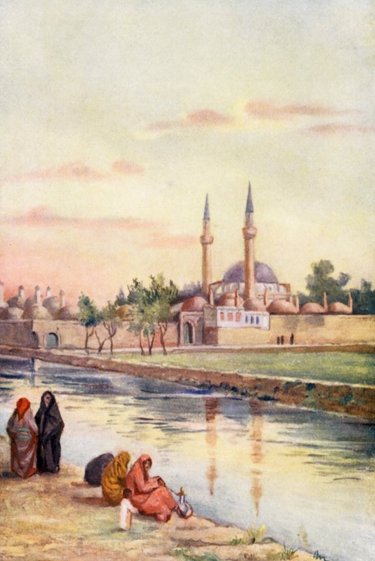 The Tekkiyeh, Damaskus (färglitografi) av Margaret Thomas