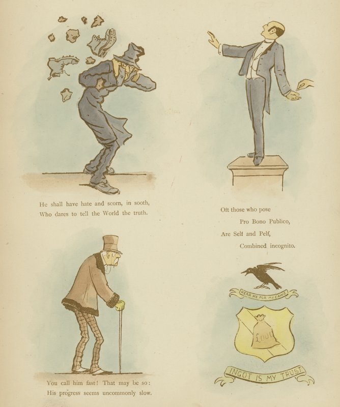 Sida från The Satires of Cynicus av Martin Cynicus Anderson