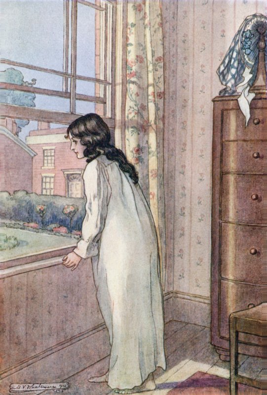 Illustration för fruar och döttrar av fru Gaskell av Mary V. Wheelhouse