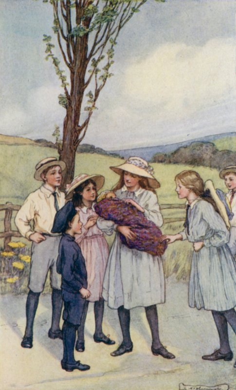 Scen från The Slowcoach, av Edward Verrall Lucas av Mary V. Wheelhouse