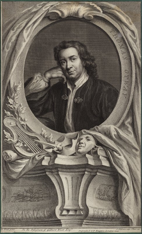 Porträtt av Thomas Otway av Mary Beale