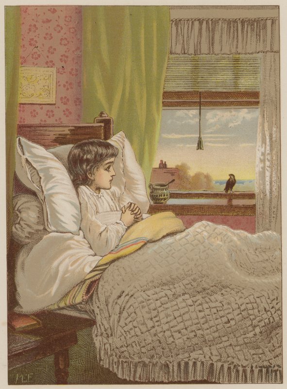 Ogiltigt barn (chromolitho) av Mary Ellen Edwards