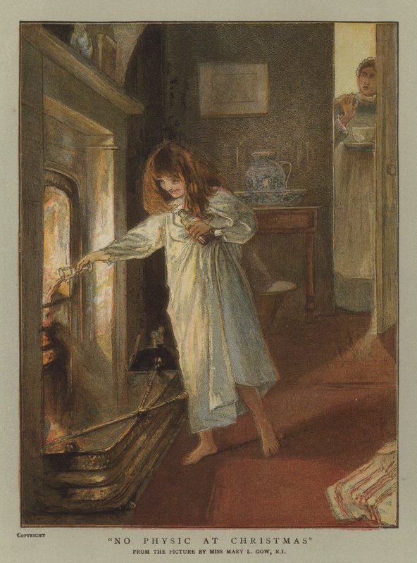 Ingen fysik vid jul (chromolitho) av Mary L. Gow