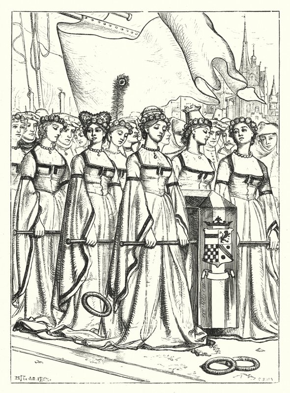 Den döda bruden (gravyr) av Matthew James (attr. to) Lawless
