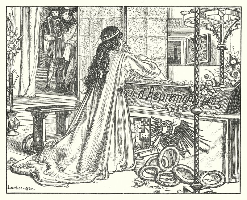 The Lady Witch (gravyr) av Matthew James (attr. to) Lawless