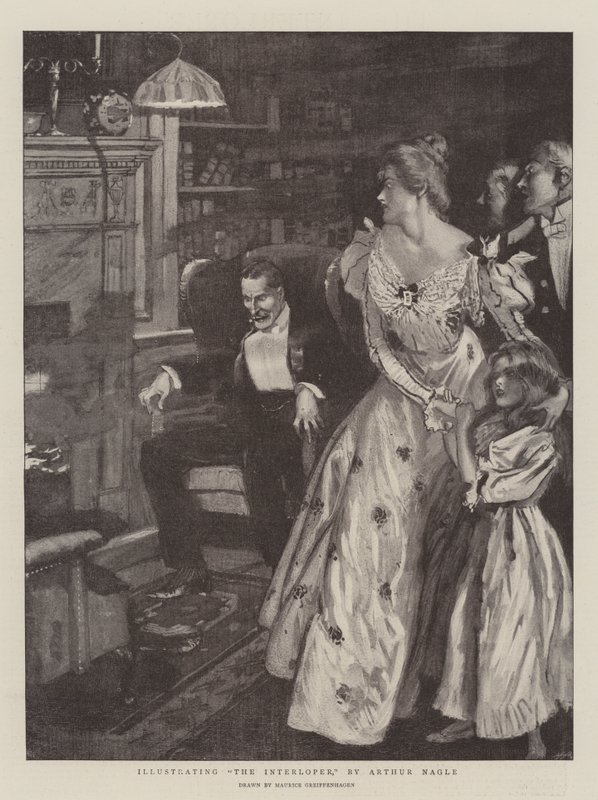 Illustrerar The Interloper av Maurice Greiffenhagen