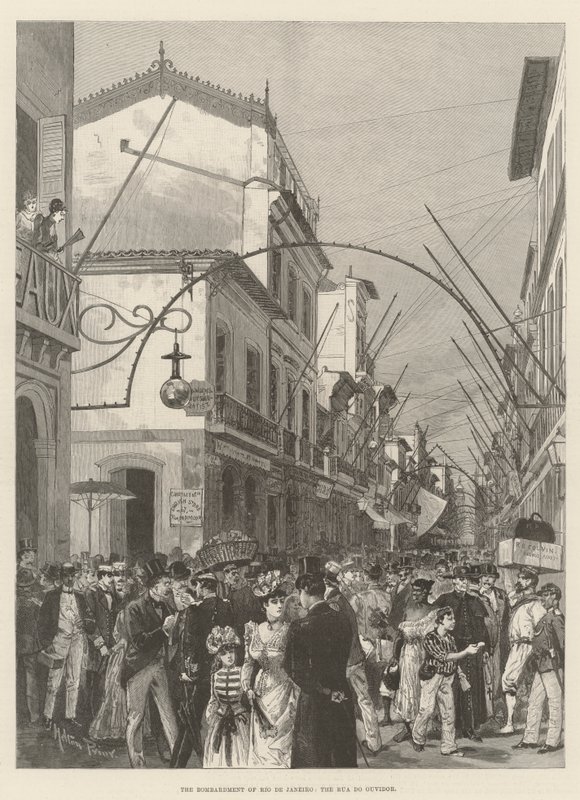Bombningen av Rio de Janeiro, Rua do Ouvidor av Melton Prior