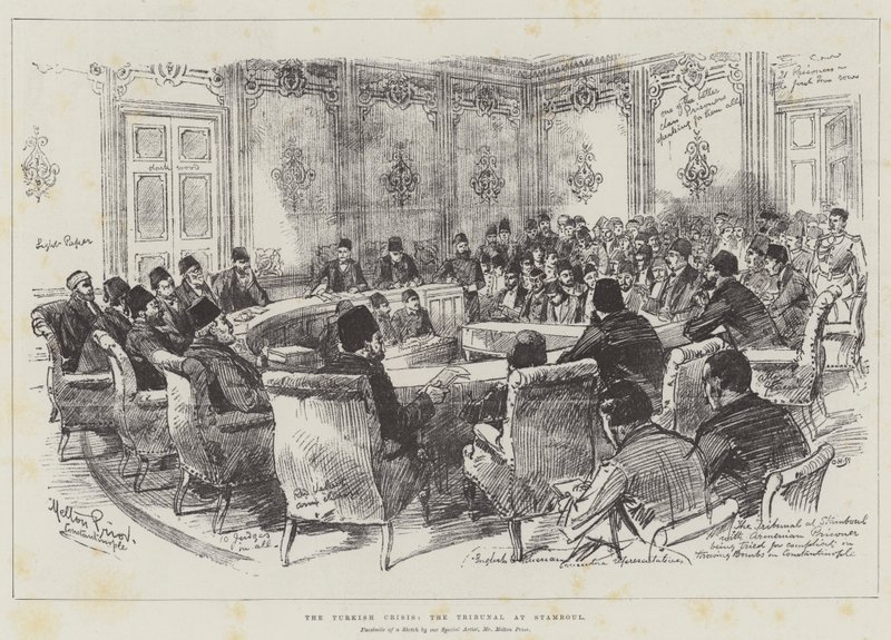 Turkiska krisen, Tribunalen i Stamboul av Melton Prior