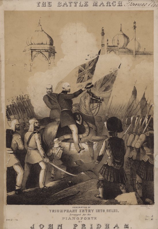 Stridsmarschen (litho) av Michael Hanhart
