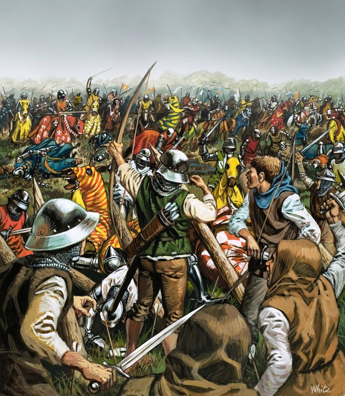 Slaget vid Agincourt av Mike (20th century) White