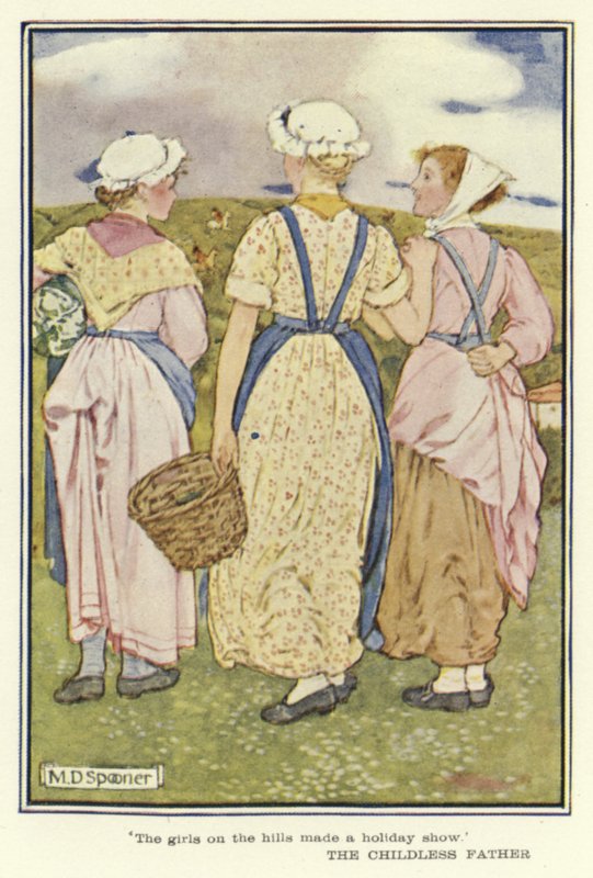 Den barnlösa fadern (färg litho) av Minnie Didbin Spooner