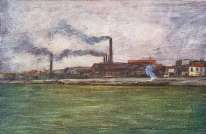 Fabriksskorstenar av Mortimer Ludington Menpes