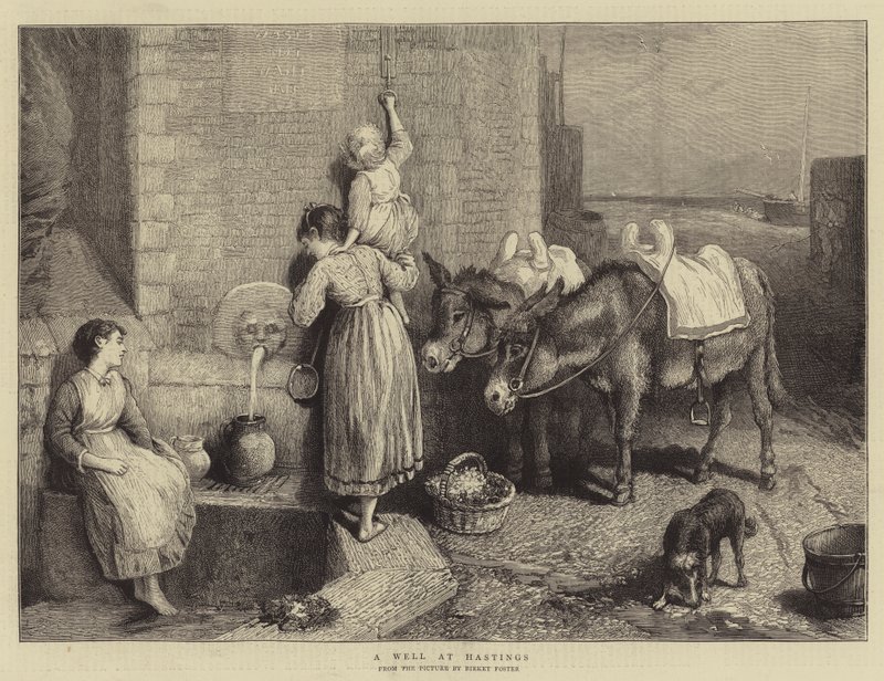 En brunn i Hastings av Myles Birket Foster