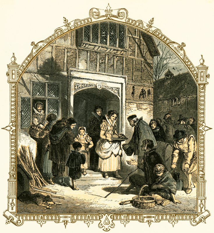 Välgörenhet i juletid av Myles Birket Foster