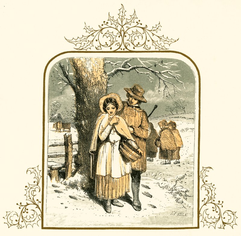 Kärlek i snön av Myles Birket Foster