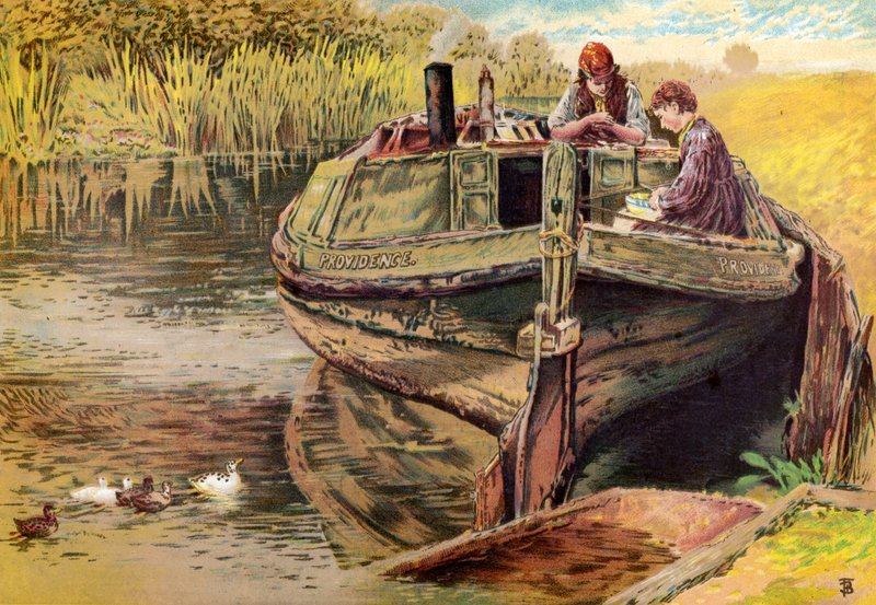 Providence pråmen av Myles Birket Foster