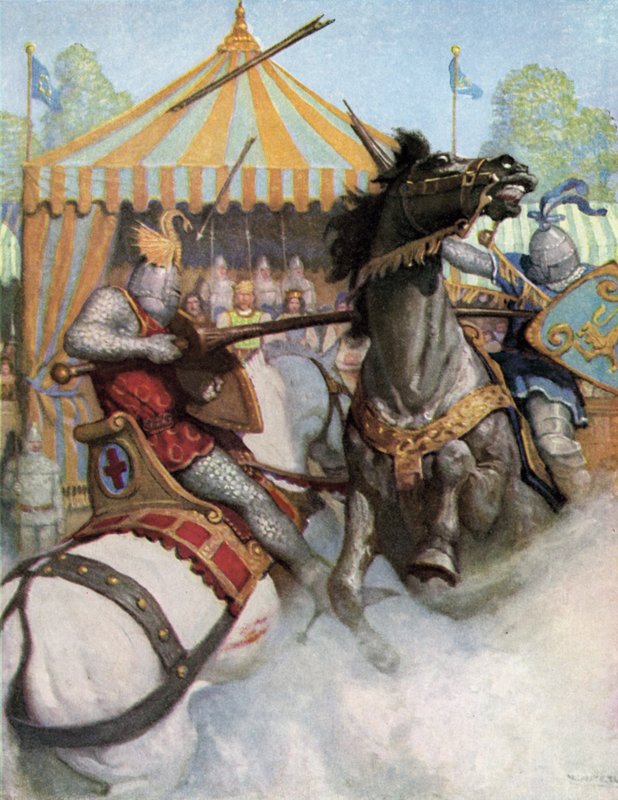 En turnering på kung Arthurs tid av Newell Convers Wyeth