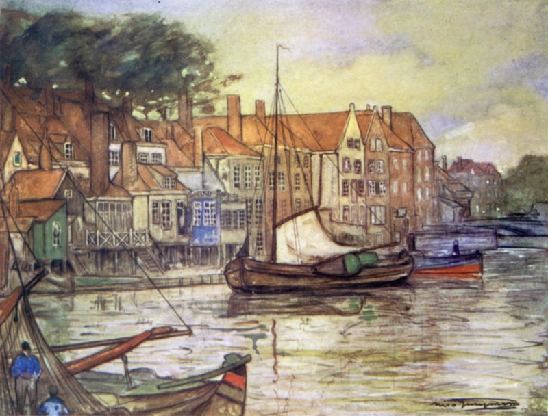 En kanal vid Middelburg av Nico Jungman