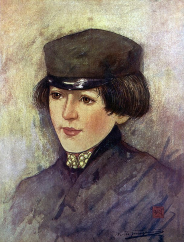A Boy of Goes (färg litho) av Nico Jungman