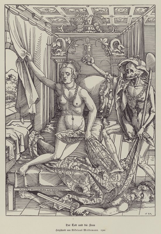 Döden och kvinnan av Nicolaus Meldemann