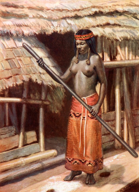 Kenyah-Kayan Flicka: Sarawak, Borneo av Norman Hardy