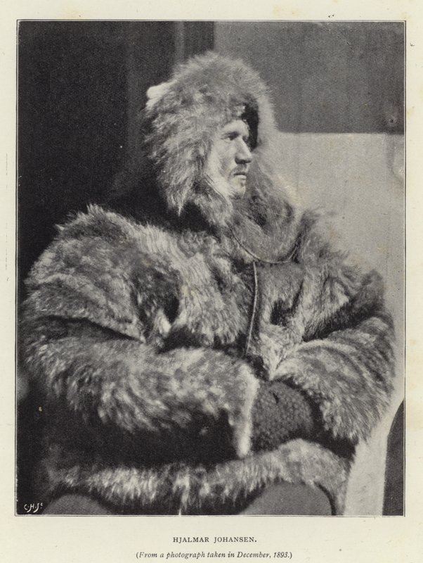 Hjalmar Johansen (b/w photo) av Norwegian Photographer