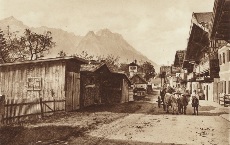 På våren, Road i Garmisch av Otto Ballerstedt