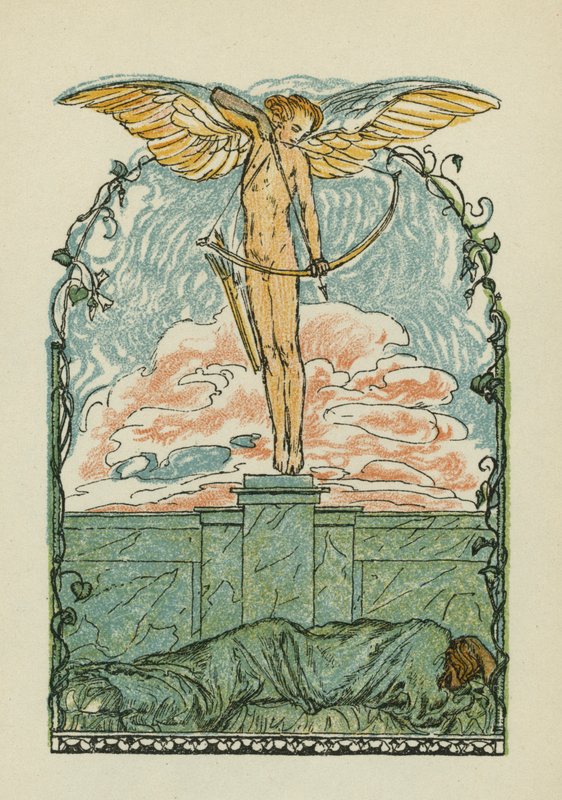 Anakreons sånger (färglitografi) av Otto Friedrich
