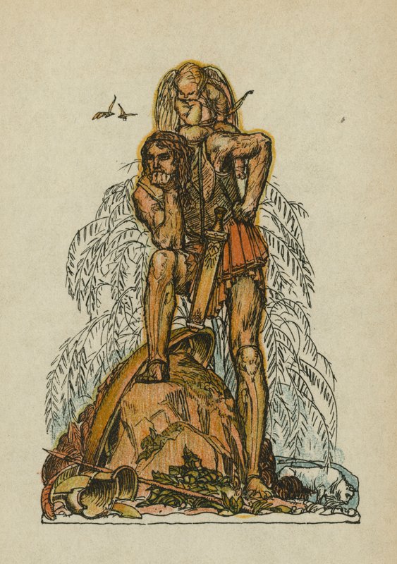 Anakreons sånger (färglitografi) av Otto Friedrich