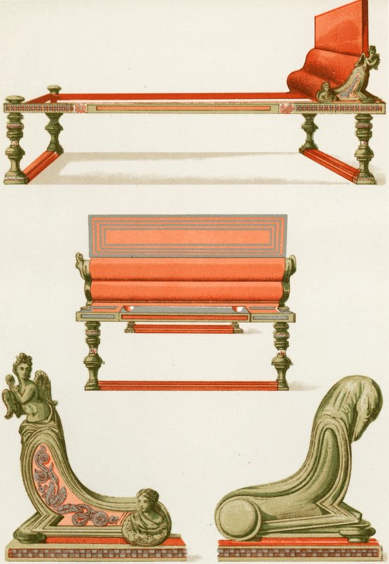 Bronsmöbler från Pompeji av P. Sellier