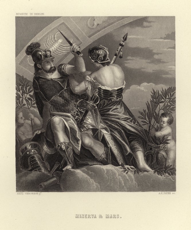 Minerva och Mars av Paolo Veronese