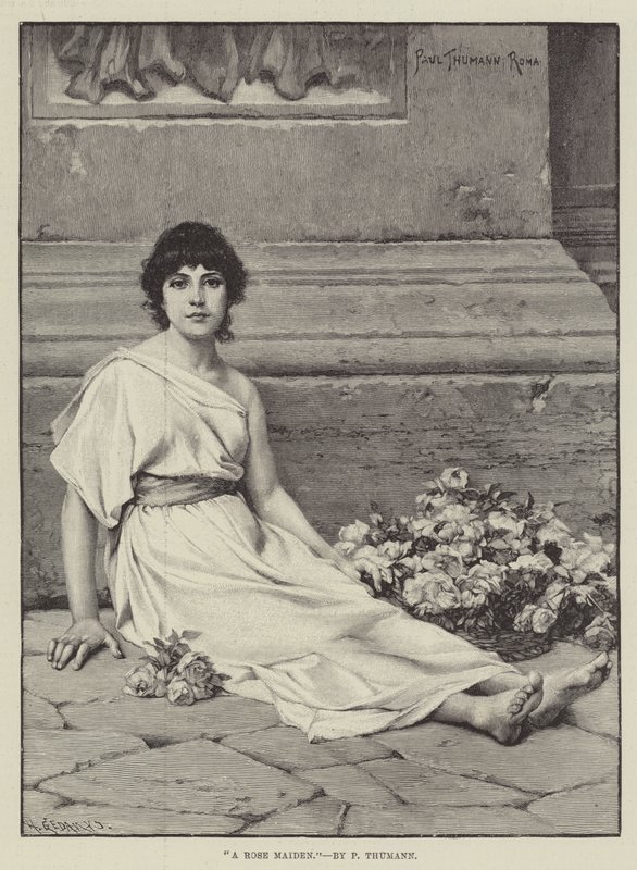 En rosenjungfru av Friedrich Paul Thumann