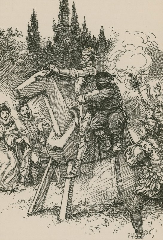Don Quijote... började vrida på stiftet av Paul Hardy