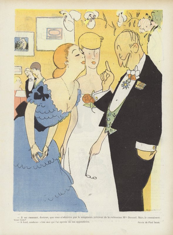 Illustration för Le Rire av Paul Iribe