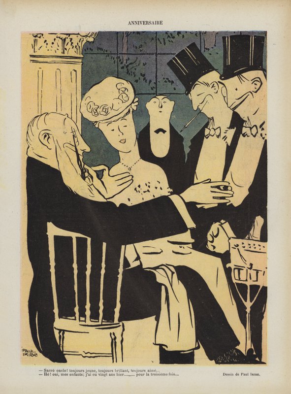 Illustration för Le Rire av Paul Iribe