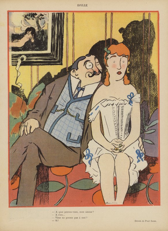 Illustration för Le Rire av Paul Iribe
