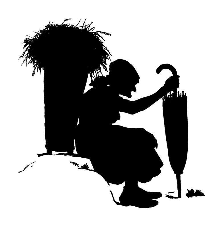 Silhouette av Paul Konewka (litho) av Paul Konewka